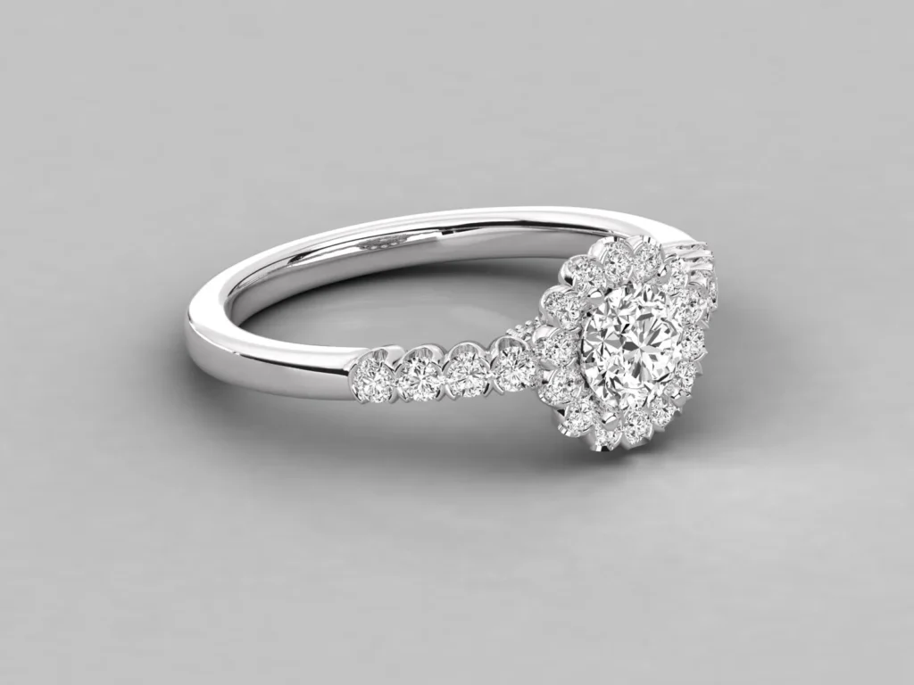 18kt Gold Ring For Woman