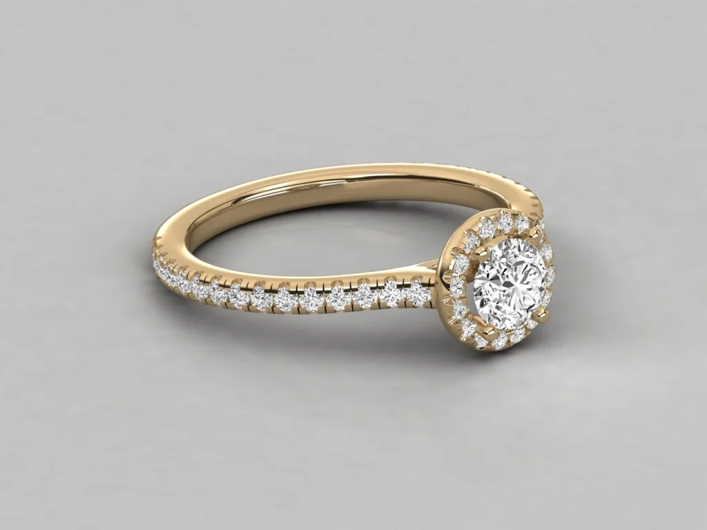 18kt Gold Ring For Woman