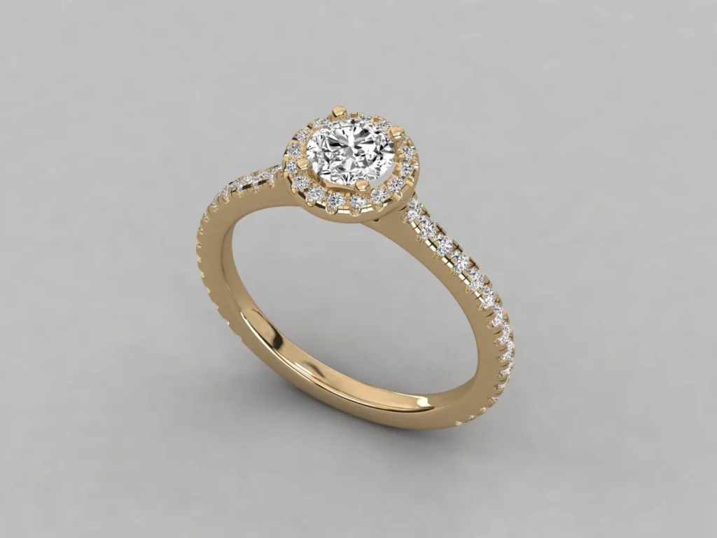 18kt Gold Ring For Woman