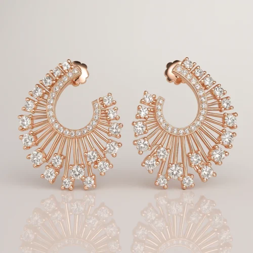 20250607 1116 Elegant Diamond Earrings remix 01jx4esbpne8rb998f1ht0yshj