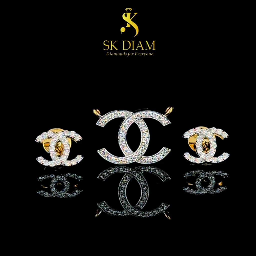 18kt Gold Pendant set