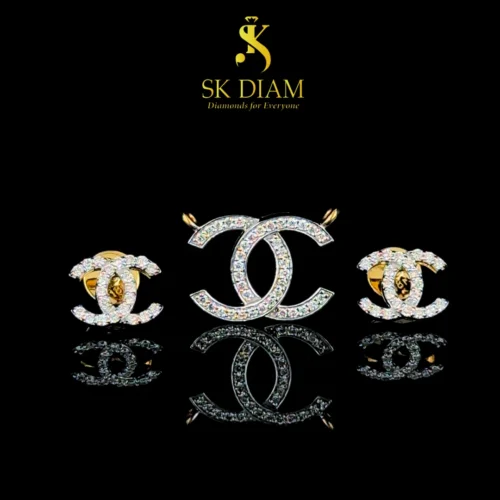 18kt Gold Pendant set