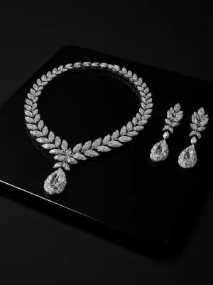 Labgrown Diamond Necklace set by SK Diam Labgrown Diamond Necklace set by SK Diam
